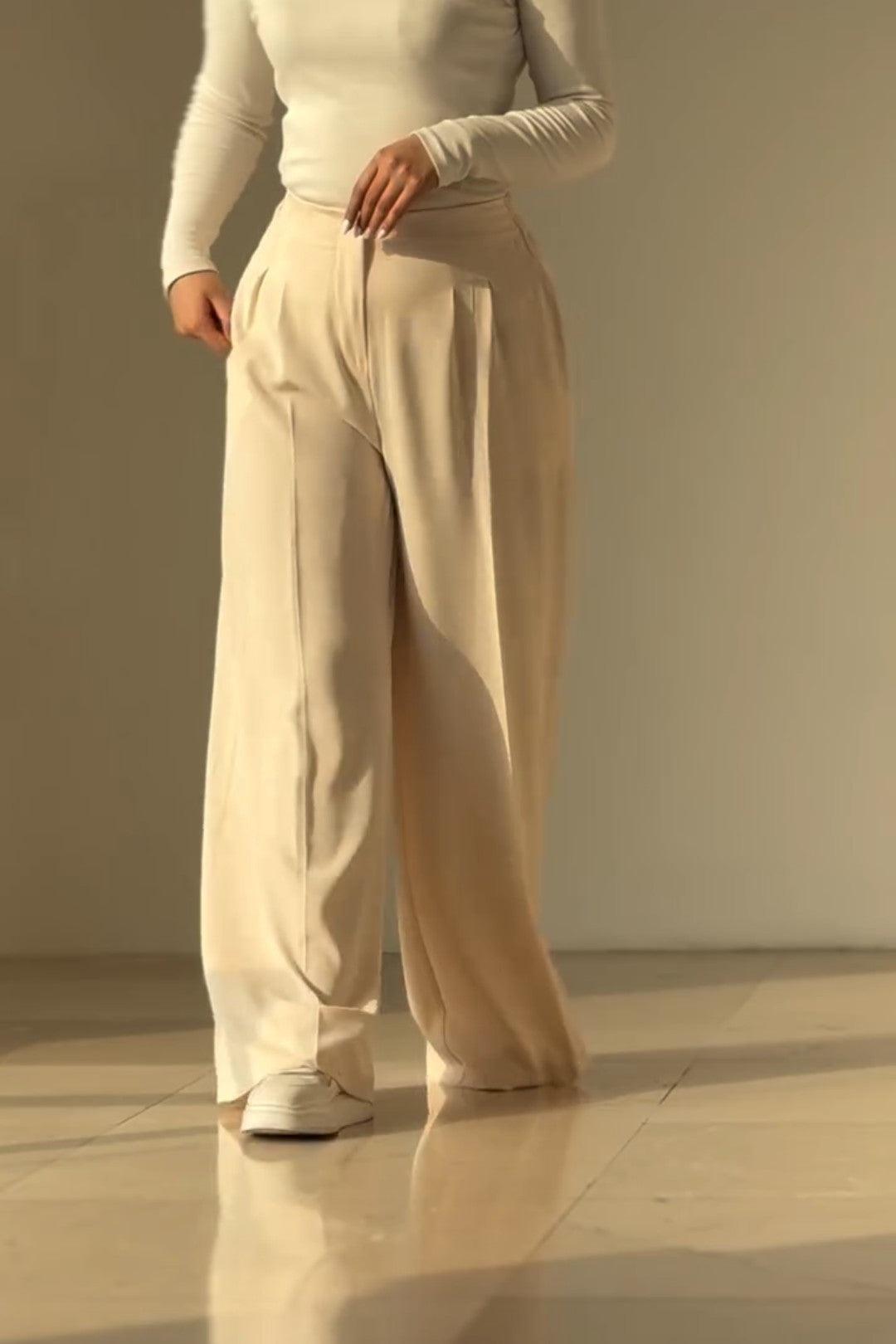 Simple Loose Suit Pants
