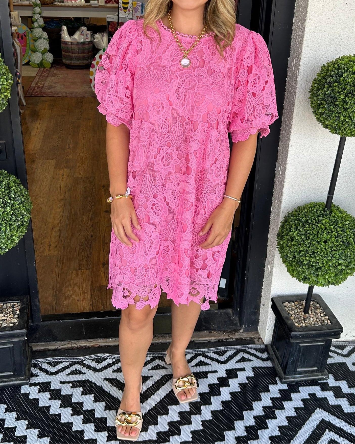 Elegant Comfy  Lace Short Dress