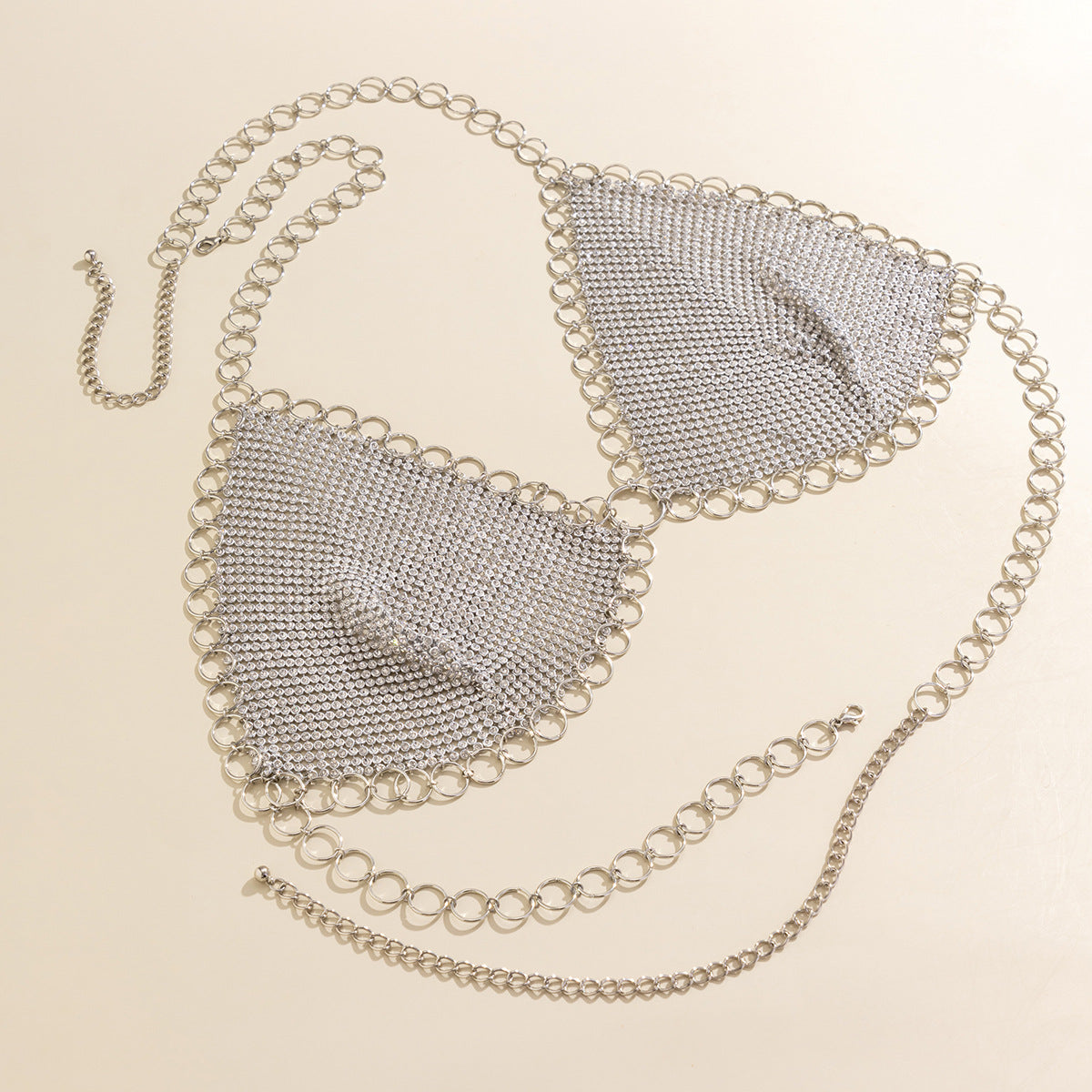 Sexy Tassel Mesh Drill Corset