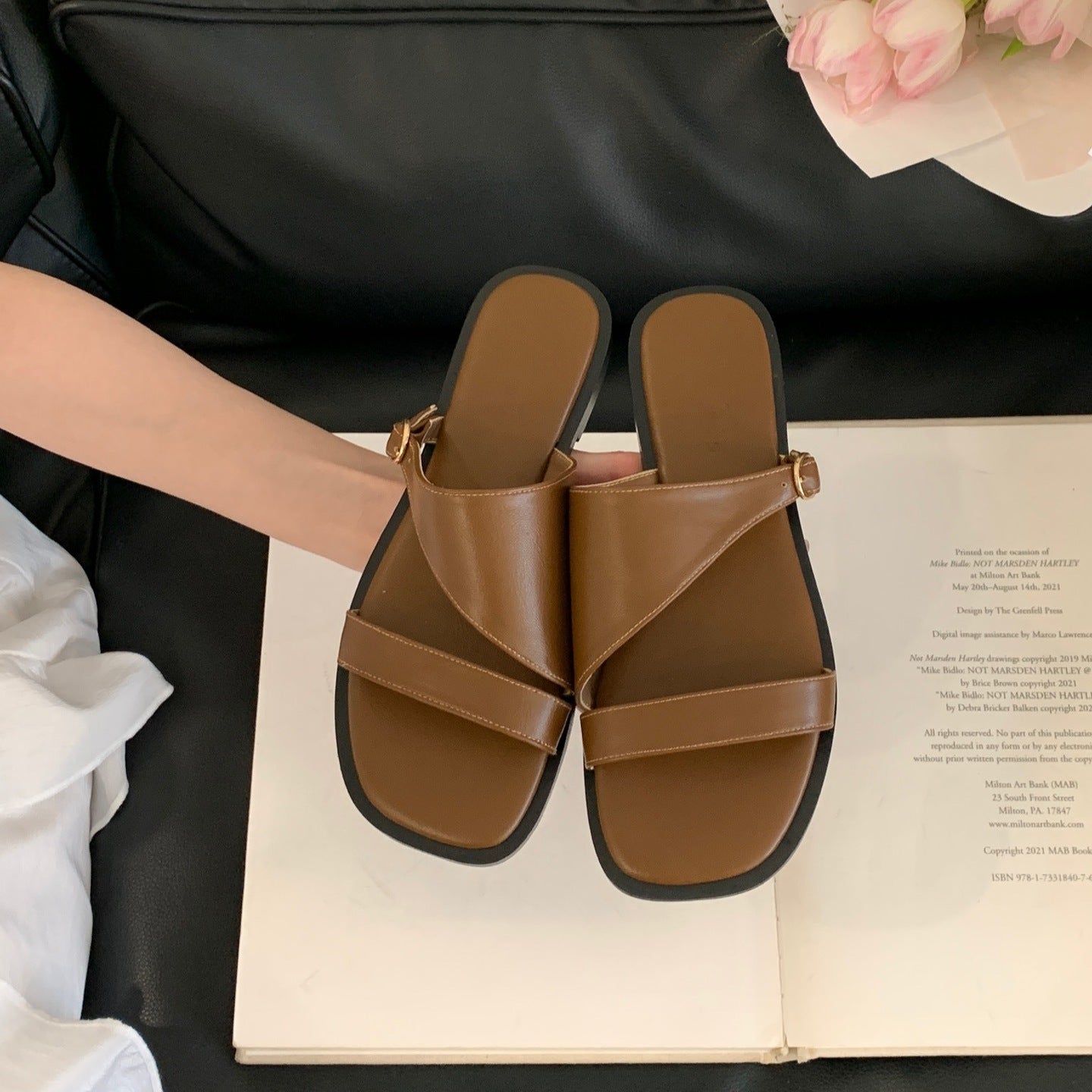 Open Toe Flat Sandals
