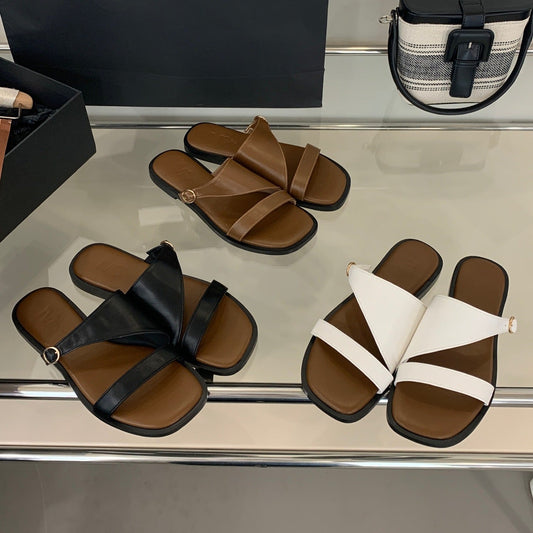 Open Toe Flat Sandals