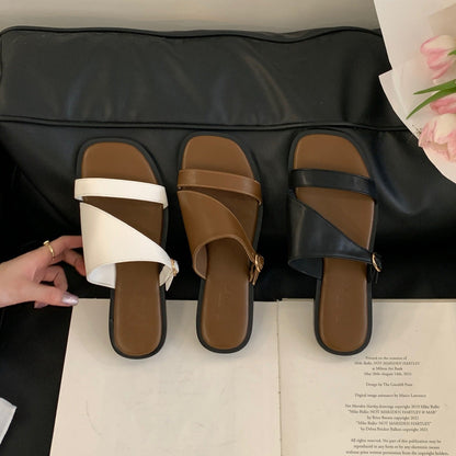 Open Toe Flat Sandals