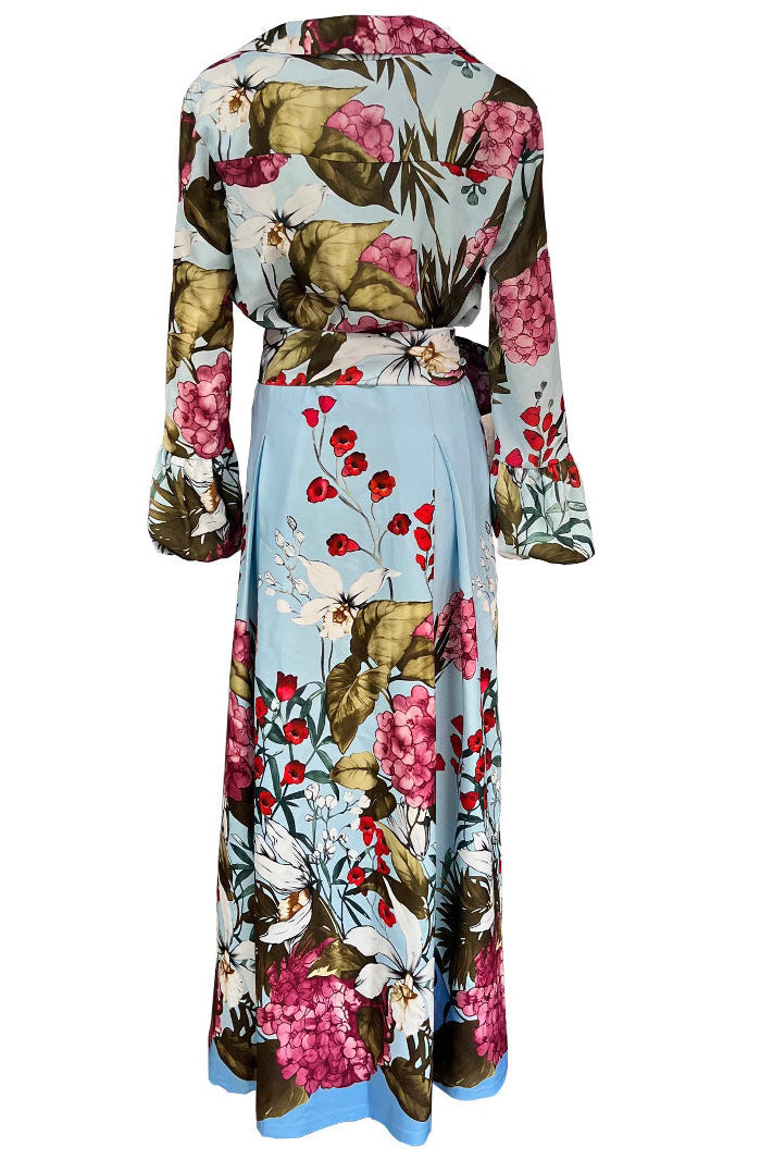 Romantic Holiday Style Strap Tight Waist Skirt Two-piece Set
