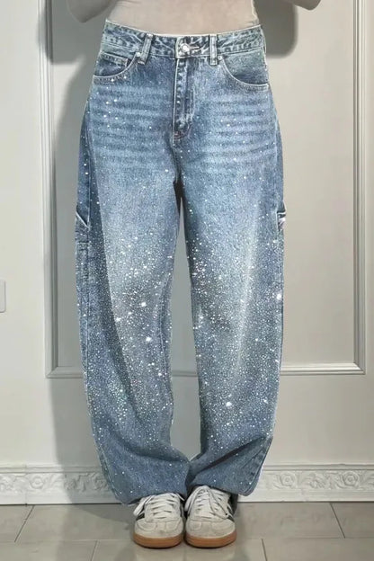 Gipping Star Rhinestone Jeans