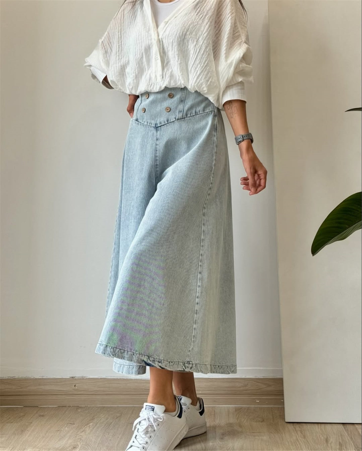 Fashion Casual Denim Culottes