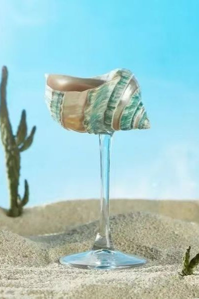 Shell Conch Wine Glass Creative Hand Gift Ornament Cup