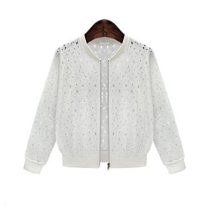 Long Sleeve Lace Short Coat