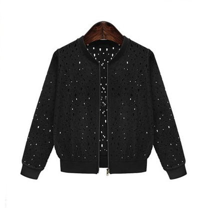 Long Sleeve Lace Short Coat