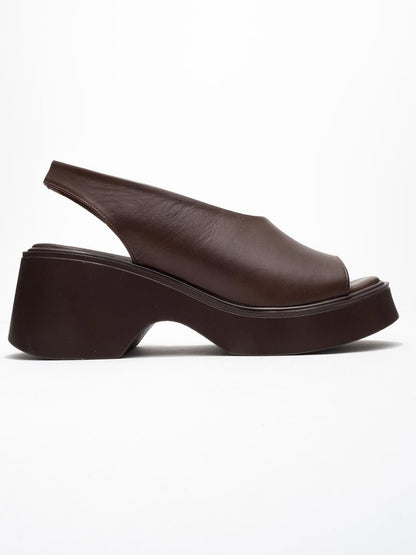Arched Sole Side Cutout Wedge Sandals