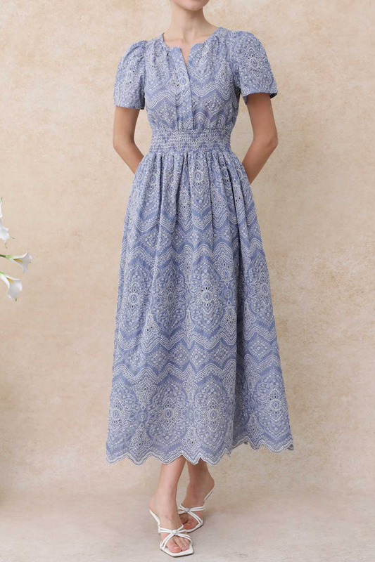 Fashion Hollow Lace Dress
