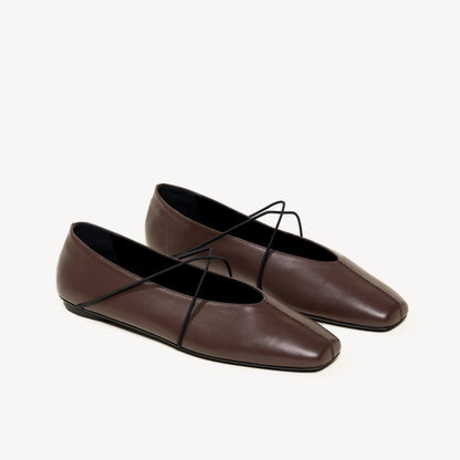 Women's Cross Elastic Leather Shoes