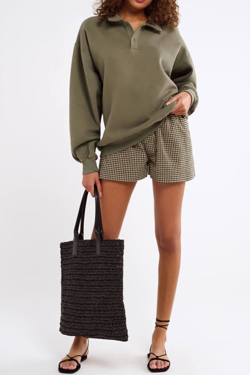 Dark Gray Ladies Autumn Pullover