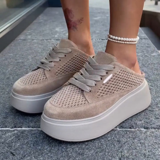 Mesh Platform Casual Shoes