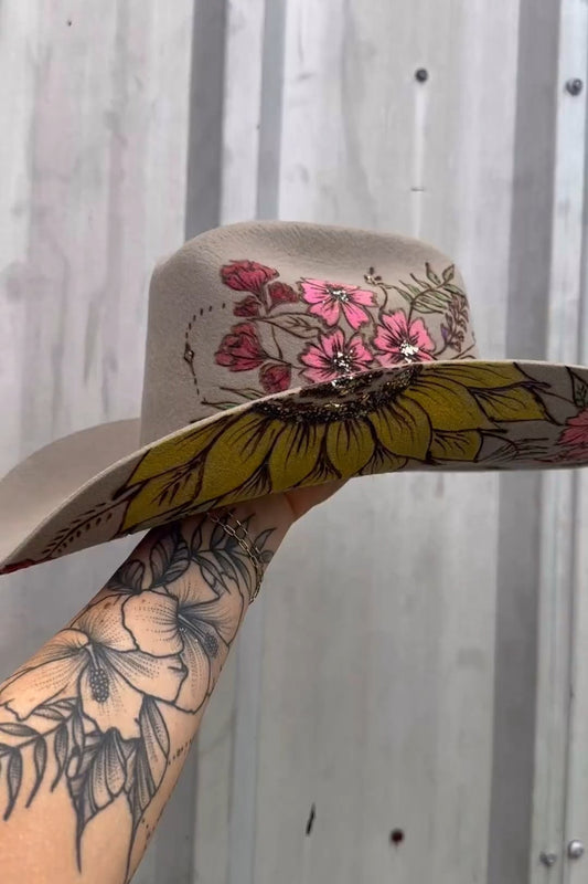 Darling wildflower hat
