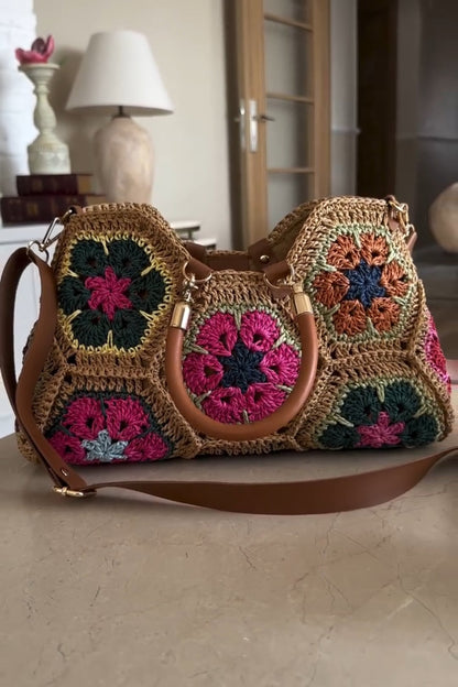 Six Flora Knit Tote
