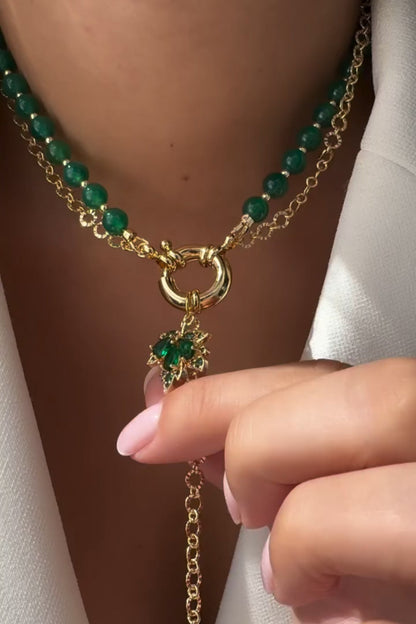 Green Beaded Necklace