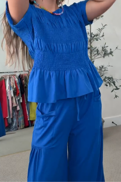 Deep Blue Lace Suit