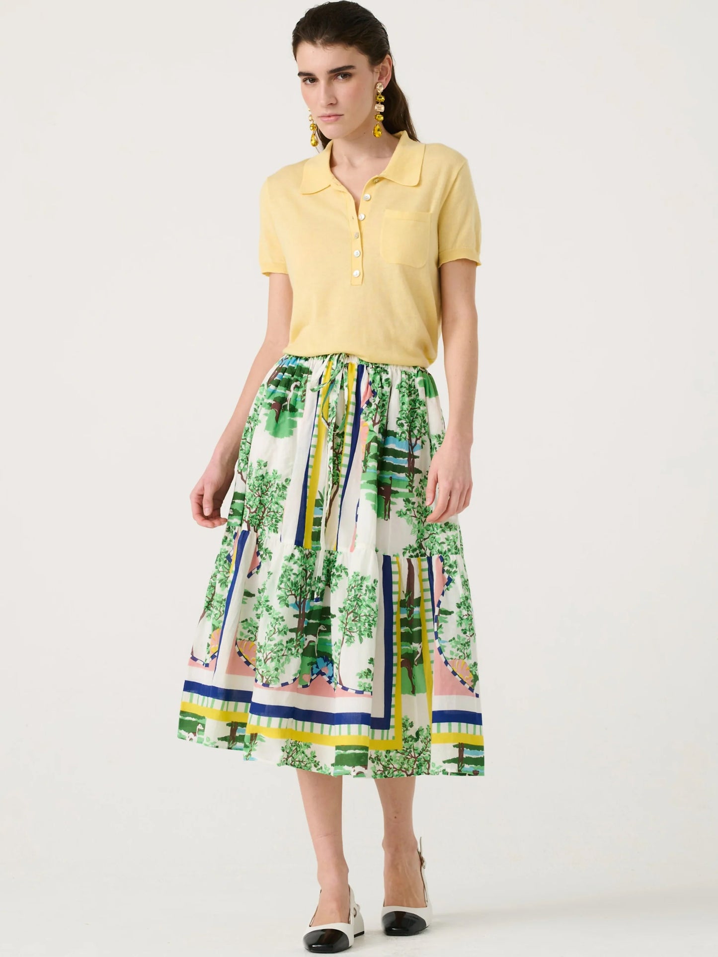 Forest Print Skirt