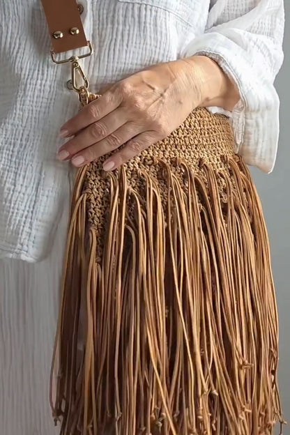Knitted Tasser Bag