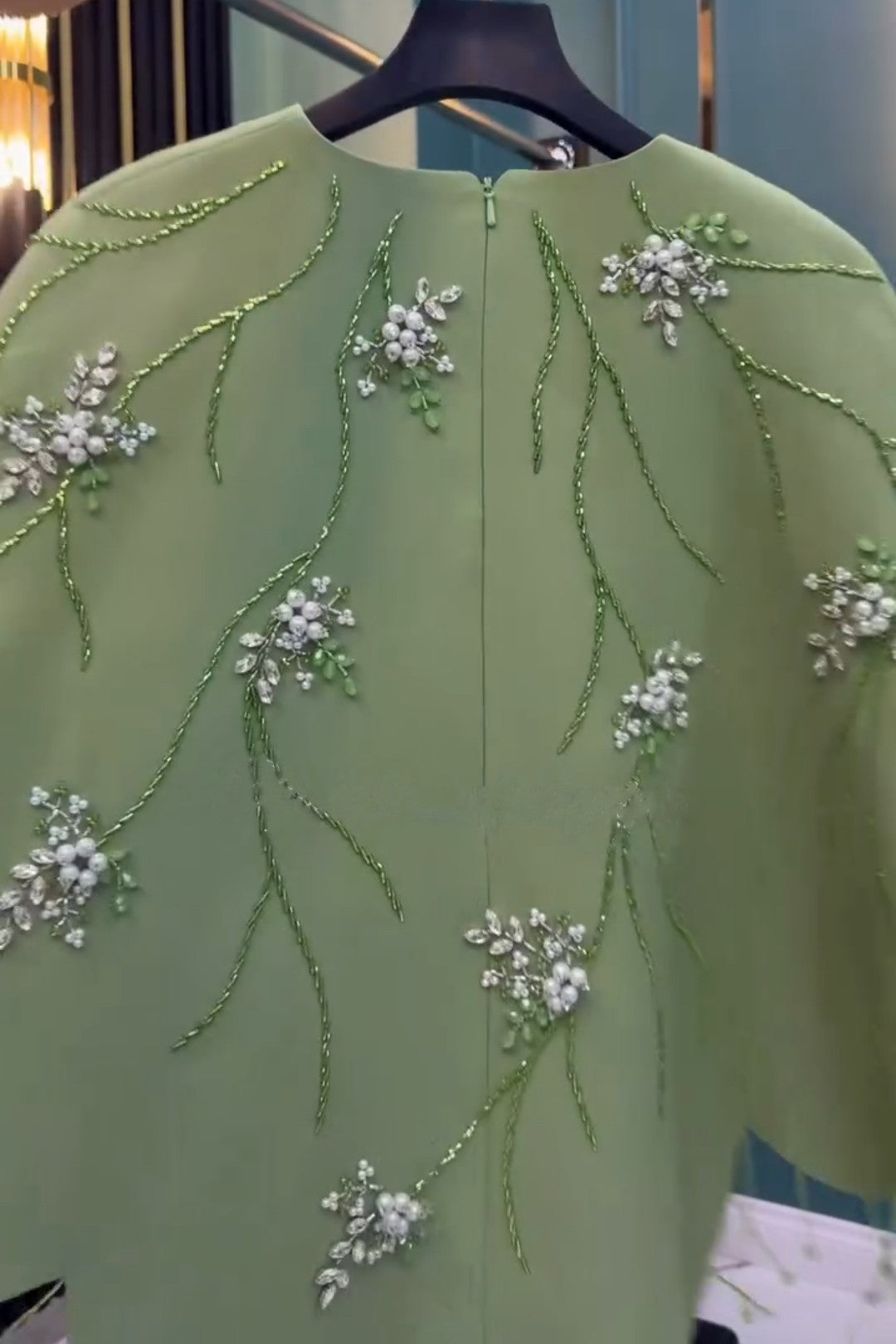 Rhinestone Embroidered Tassel Pullover Top