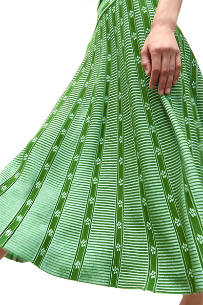 Green Printed Skirt
