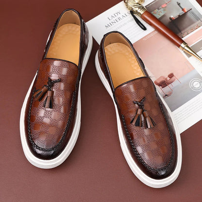 Plaid Pattern Loafers