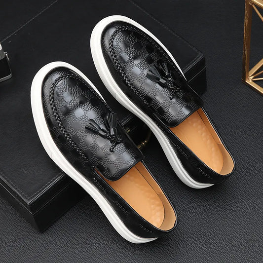 Plaid Pattern Loafers