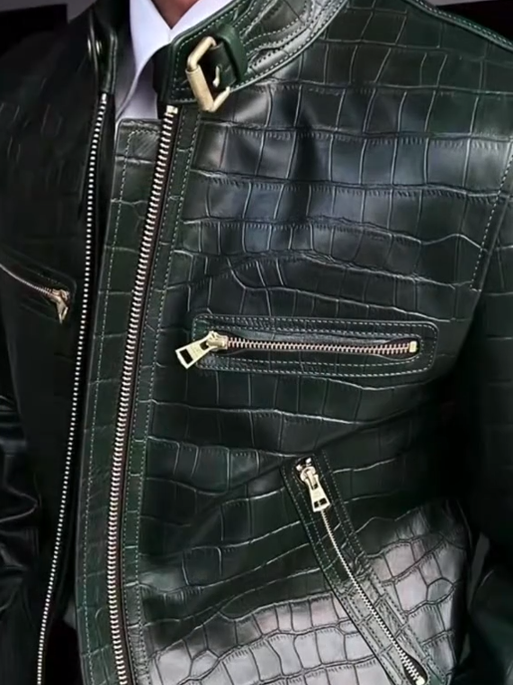 Vintage Leather Jacket Outfit for Men