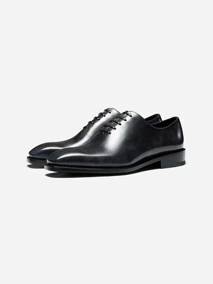 Museum Calf-Skin Square-Toe Oxford Shoes