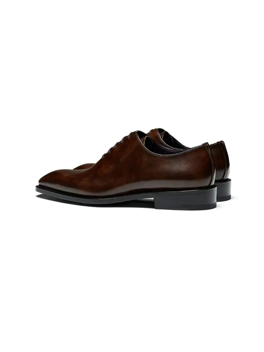 Museum Calf-Skin Square-Toe Oxford Shoes