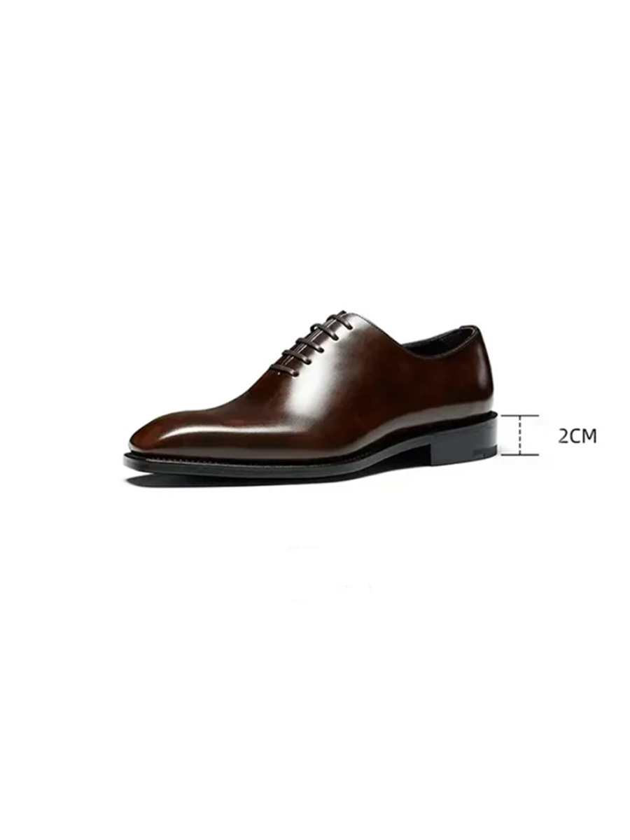 Museum Calf-Skin Square-Toe Oxford Shoes