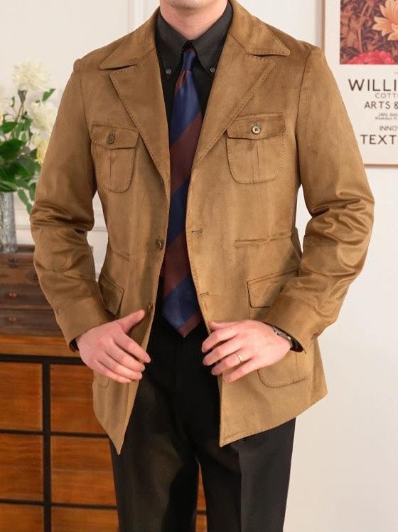 Suede Safari Jacket