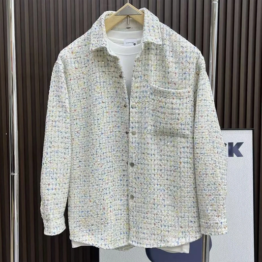 Men's Woven Lapel Coat