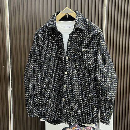 Men's Woven Lapel Coat