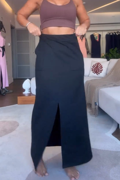Split Skirt Suit