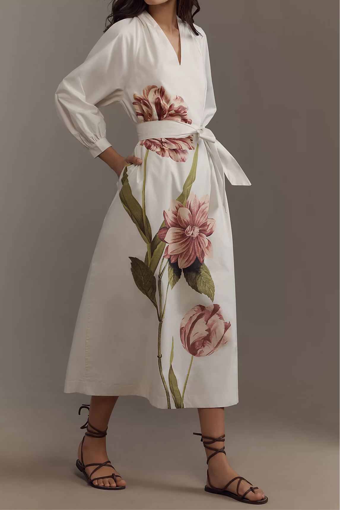 Floral V-Neck Dress