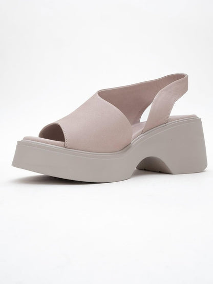 Arched Sole Side Cutout Wedge Sandals