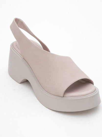 Arched Sole Side Cutout Wedge Sandals