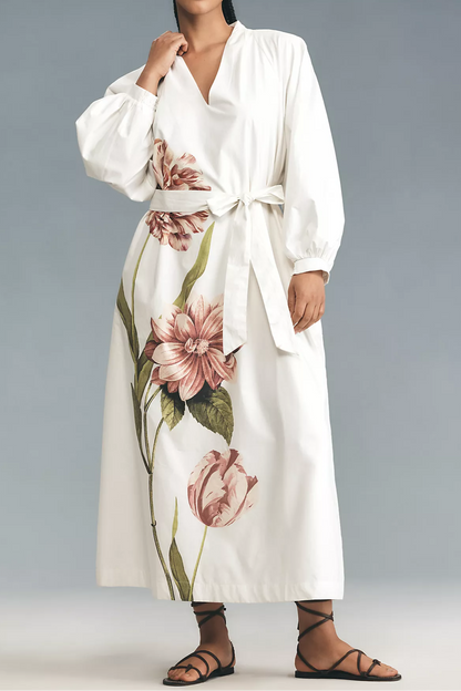 Floral V-Neck Dress