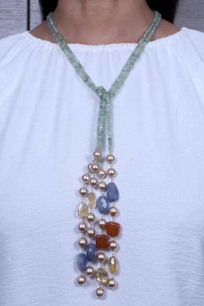 Mint Emerald Lasso Necklace