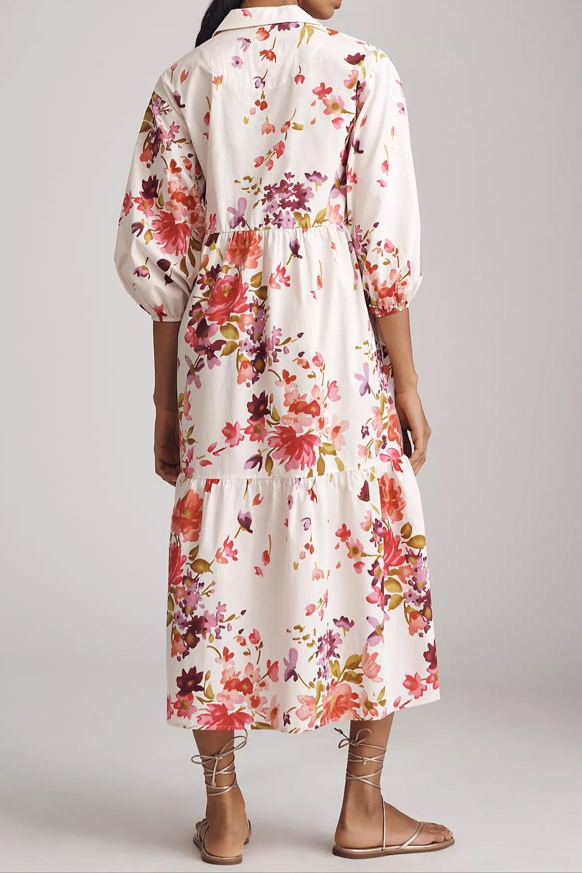 Plum Print Shirt Dress