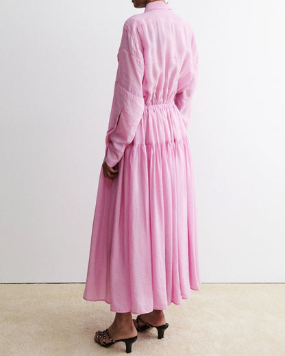 Loose Shirt Pocket Dress