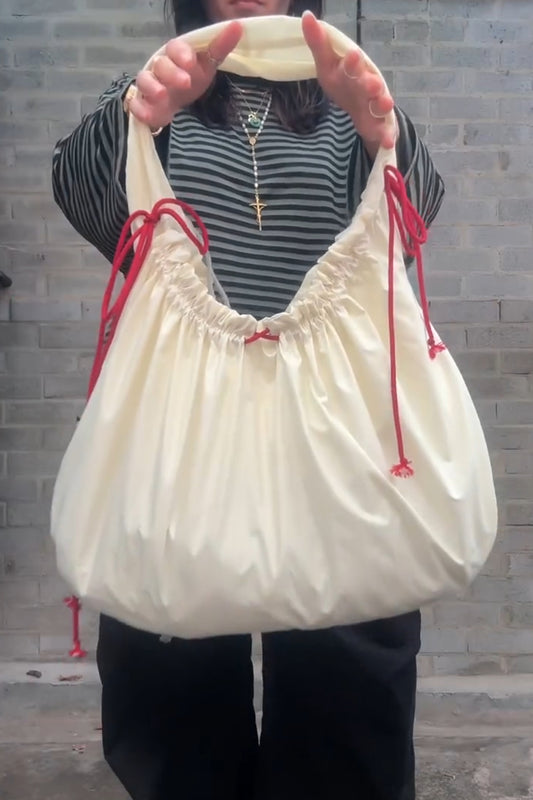 Fresh Red Shrink Strap Shoulder Bag