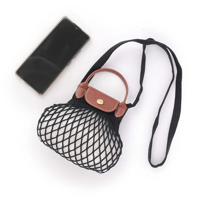Woven Cutout Crossbody Tote