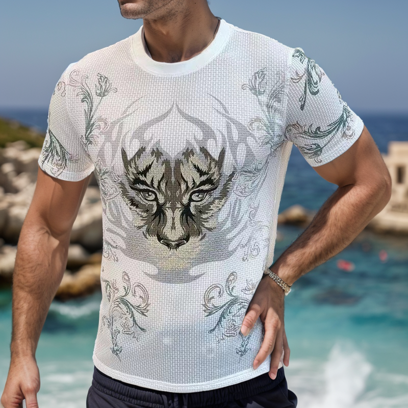 Men's Tiger King Ice Silk T-shirt