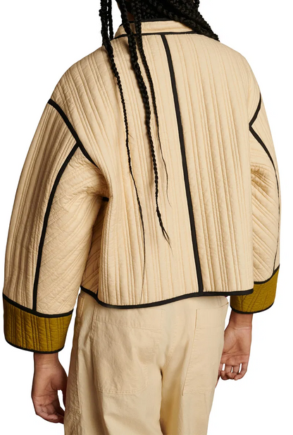 Fashion Contrast Color Women's Cotton Coat Women's Cotton Coat