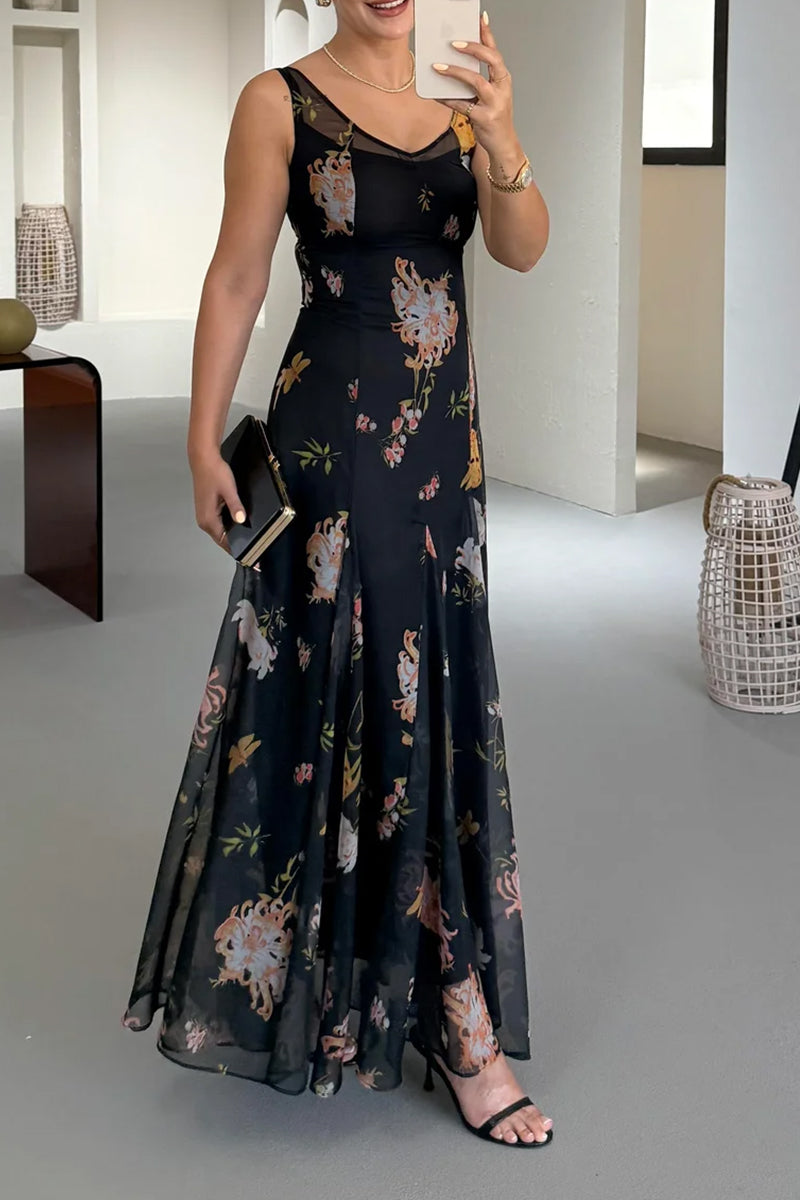 Sleeveless Sexy Long Dress Fashion Dress