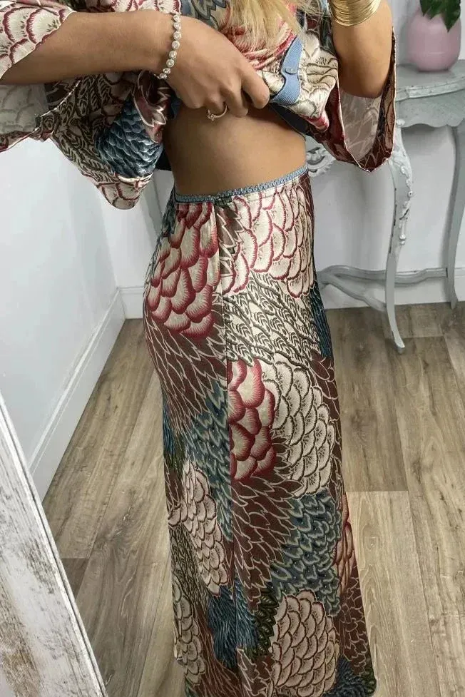 Elegant V-Neck-Two-Piece Dress