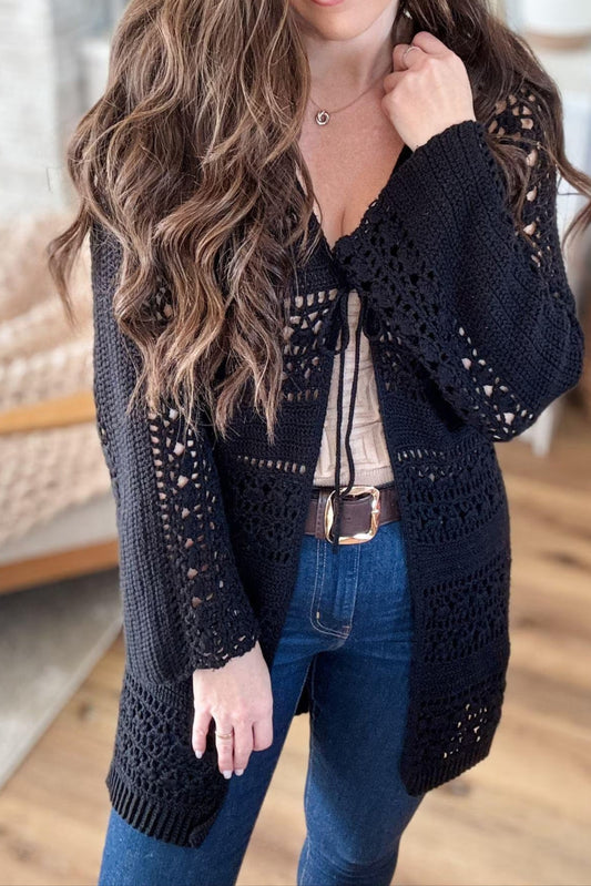 Knit Cutout Cardigan