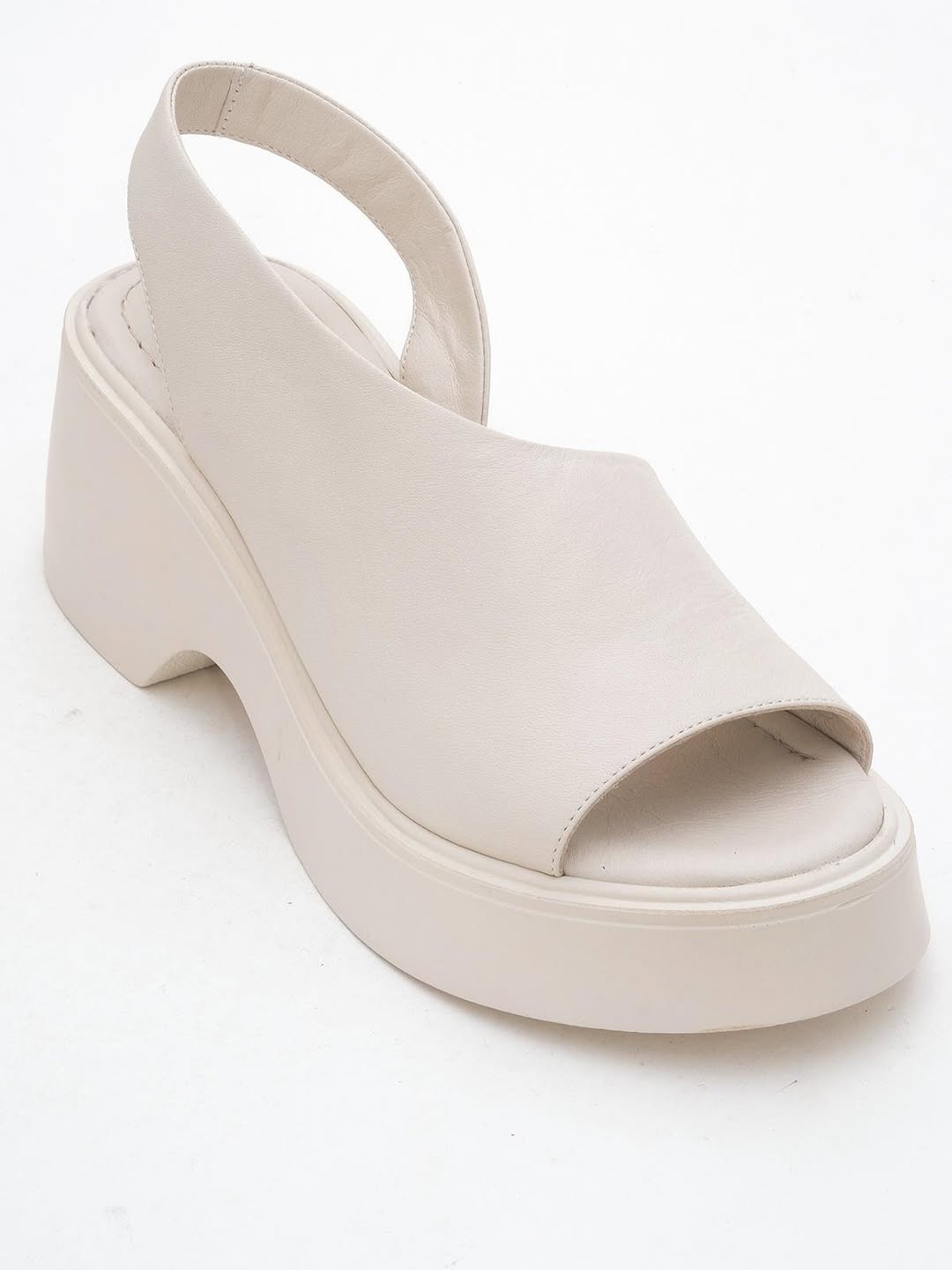 Arched Sole Side Cutout Wedge Sandals
